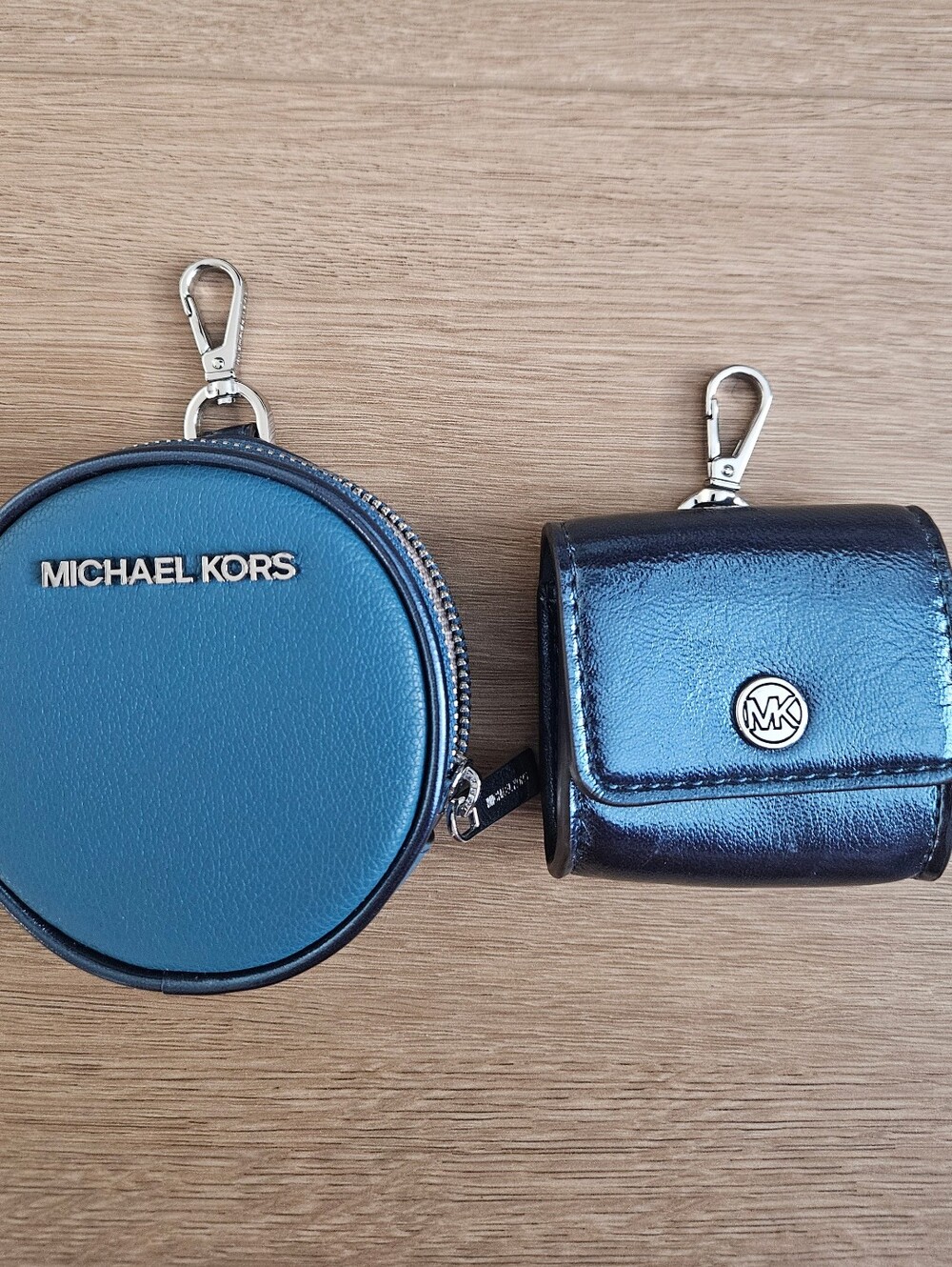 Blue Michael Kors Coin Purses
